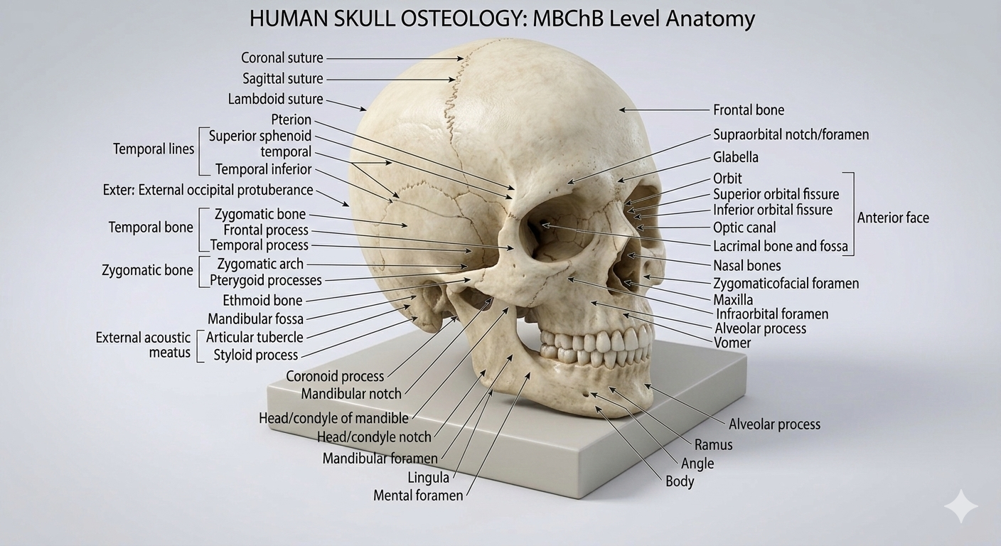 The Human skull